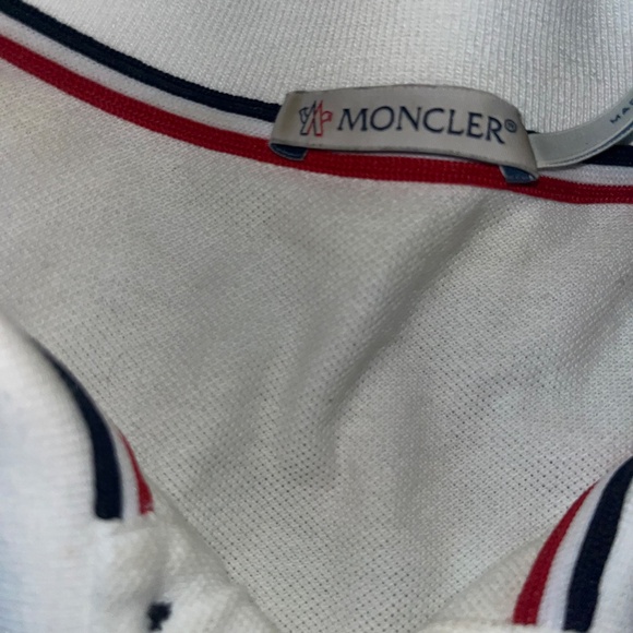 Moncler white collared shirt with saksfifth avenue bag - Picture 3 of 5